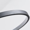 Pendant LED Lamp TOOLIGHT APP752-30-40-50 Black Ring + remote control 3-light points 63x112x70cm