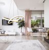 Pendant LED Lamp TOOLIGHT APP390-CP Modern Ring Gold + remote control 1-light point 40W 44,5x44,5x9cm
