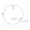 Mirror Rea Soft 60 Led Transparent