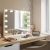 MIRROR REA HOLLYWOOD WHITE 80X60 LED