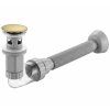 UNIVERSAL CLICK-CLACK WASHBASIN SIPHON REA FLOW BRUSH GOLD
