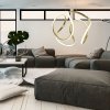 Pendant LED Lamp TOOLIGHT APP386 Modern Metal Gold + remote control