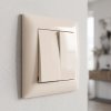 Toolight Double Switch Oste Jnh007-w Beige