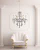 Chandelier Toolight 392183 Crystal Chrome 6-light points E14 67,5x67,5x62cm