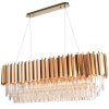 Pendant Lamp TOOLIGHT 312355 Cristal Gold 6-light points E14 60x30x38-138cm