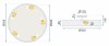Ceiling Lamp Chandelier TOOLIGHT APP860-C Black 50cm Round 5-light points E27 50x14Cm