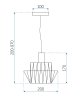 Pendant Lamp TOOLIGHT APP941-1CP KIT Black 36cm 1-light point E27 20x20x17-97cm