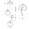 CEILING LAMP CHANDELIER TOOLIGHT G072-3CPR GOLD