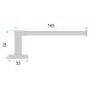 TOILET PAPER HOLDER REA 5909 NICO BRUSH NICKEL