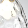 Pendant Lamp TOOLIGHT APP1183-1CP B Black Gold Metal Glass E27 1-light point