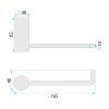 BATHROOM HANGER REA 9711A PRISM BRUSH COPPER