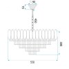 CEILING LAMP CHANDELIER TOOLIGHT G049-CP 60CM GOLD