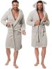 Bathrobe Teddy Grey Men S/M