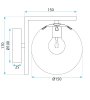 WALL LAMP TOOLIGHT G102-1W GOLD WHITE