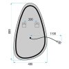 Mirror Rea Art 90X50 Led Transparent
