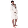 Bathrobe men Jordan Ecru Grey L