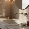 WALL MOUNTED BASIN FAUCET REA FOSTER BRUSH STEEL +BOX