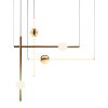 Pendant LED Lamp TOOLIGHT APP476-CP LONG White Gold 1-light point 12W 10x10x59-119cm