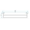 Bathroom hanger GOLD Brush ERLO 02