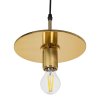 Pendant Lamp TOOLIGHT APP1181-1CP FLAT Gold Metal E27 1-light point