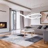 Pendant LED Lamp TOOLIGHT APP392-CP Modern Ring White + remote control 1-light point 40W 44,5x44,5x9cm