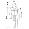 Bathrobe Jordan Navy Black men LL
