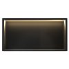 BATHROOM SHELF REA LED BLACK 30X60