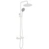 Shower Set Without Spout With Thermostat Rea Lungo White