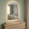 MIRROR REA DART BRUSH GOLD 60X100 LED