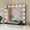 Mirror Rea Hollywood 58X45 Led Black
