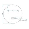 Mirror LED 60cm MMJ BRUSH COPPER