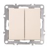Toolight Double Switch Oste Jnh007-w Beige