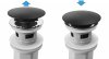 UNIVERSAL CLICK-CLACK WASHBASIN SIPHON REA FLOW BLACK