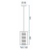 Pendant Lamp TOOLIGHT APP1110 PERPENDICULAIRE Metal Black E27 1-light point