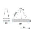CEILING LAMP CHANDELIER TOOLIGHT APP1513-CP80 BRUSH GOLD