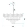 CEILING LAMP CHANDELIER TOOLIGHT G063-CP 50cm BLACK