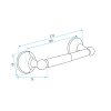 Toilet paper holder 332869 Brush Gold