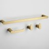 BATHROOM HOOK SET REA MATI BRUSH GOLD 4 PIECES