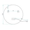 Mirror LED 80cm MMJ BRUSH COPPER
