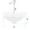 CEILING LAMP CHANDELIER TOOLIGHT G056-CP 50cm GOLD