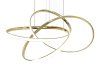 Pendant LED Lamp TOOLIGHT APP815-CP Modern NODE Gold + remote control 1-light point 70 W 60x60x13cm