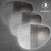MIRROR REA LED H142 86X63CM TRANSPARENT