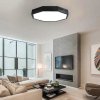 Ceiling Lamp Chandelier TOOLIGHT APP862-C Diamond Black Round 4-light points E27 40x8Cm