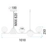 CEILING LAMP CHANDELIER TOOLIGHT APP1662-5CP GOLD