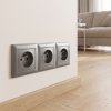 Toolight Triple Socket Frame Oste Jnh015-3f Grey