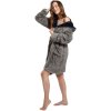 Bathrobe Jordan Grey-Navy M