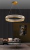Pendant LED Lamp TOOLIGHT APP1190-CP 60cm Gold Metal Plastic
