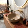 Concealed Washbasin Tap Rea Arcos Brush Gold