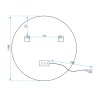 Bathroom LED Mirror REA MMJ 60cm Gold