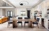 Ceiling LED Lamp Chandelier TOOLIGHT APP802-C Black + Remote Control Ring 2-light points 110 W 60x60Cm